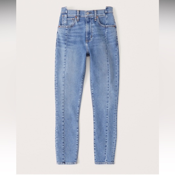 A&F Curve Love Super Skinny Ankle High Rise Jean - Picture 9 of 11